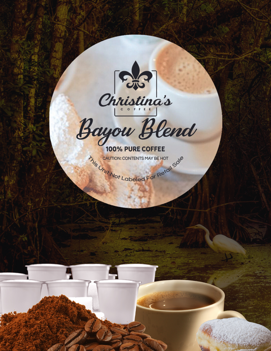 Christina's Coffee Bayou Blend in K-pod option