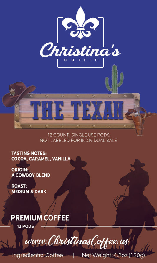 Christina's Coffee The Texan K-Cup pods - 12 ctcowboy-inspired coffee